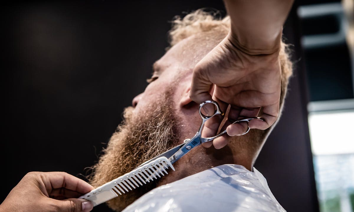 Haircut with Beard Lineup & Eyebrows
